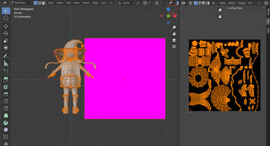 Character UV preview